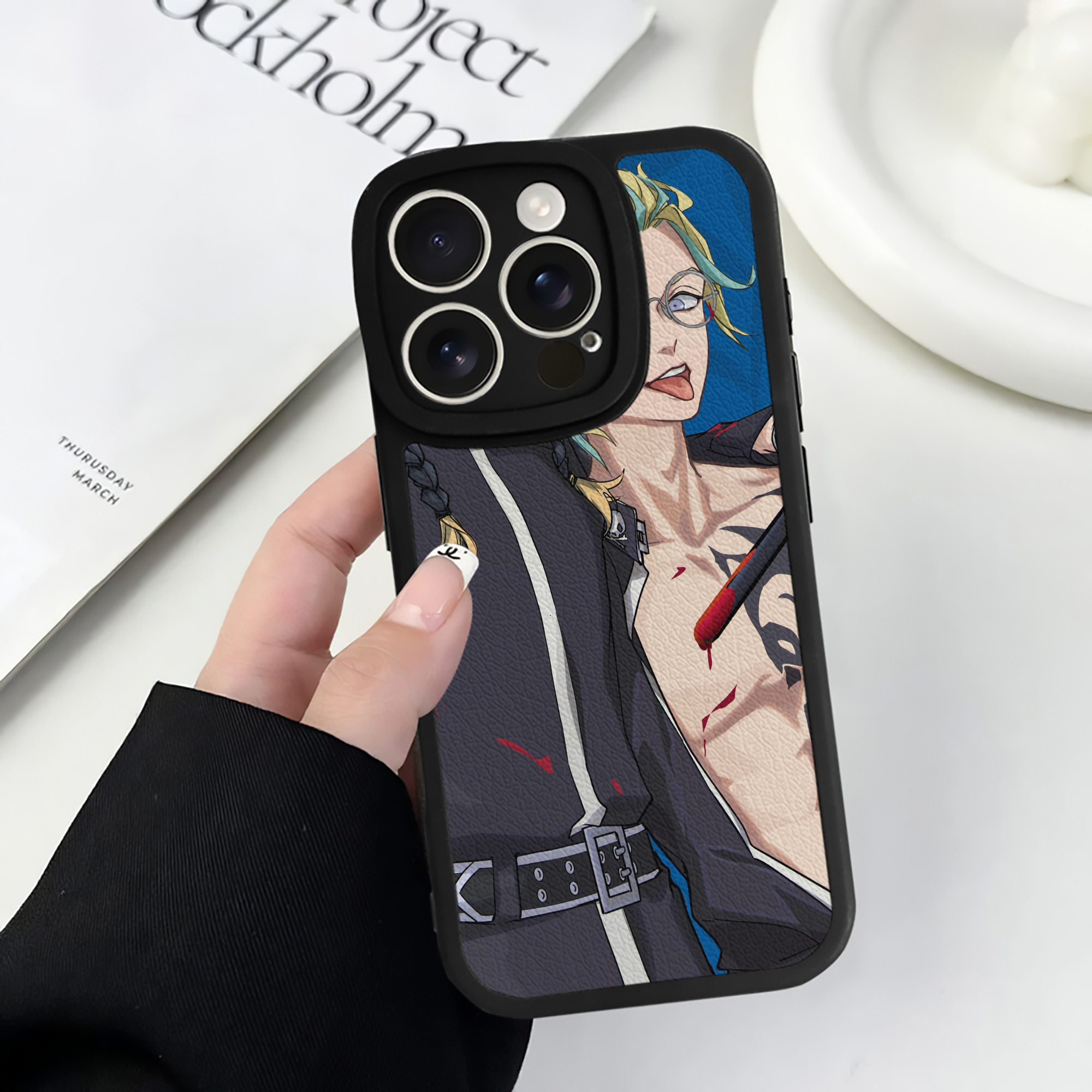 （画像用） 東京リベンジャーズ Tokyo Revengers 【iPhone 16シリーズ対応】シリコンスマホケース（レザー調） 材質：シリコン